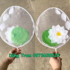 Quạt lá đề bông sen múa biểu diễn khung sắt chắc chắn