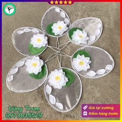 Quạt lá đề bông sen múa biểu diễn khung sắt chắc chắn