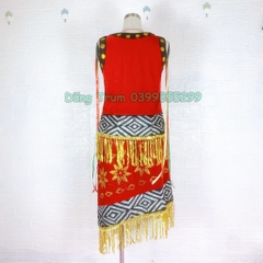 Trang phục Tây Nguyên chất nhung dập kim tuyến hóa trang siêu đẹp