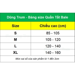 Quần Tất Múa Bale cho bé chất cotton co giãn thấm hút mồ hôi cực tốt