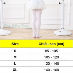 Quần Tất Múa Bale cho bé chất cotton co giãn thấm hút mồ hôi cực tốt