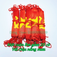 Cờ Dây Sao Đảng vải SaTanh chịu nắng mưa treo trang trí