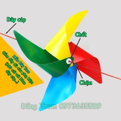 [Sỉ SLL] COMBO 100 Chong Chóng nhựa đủ màu đầy đủ phụ kiện dây treo, que cắm
