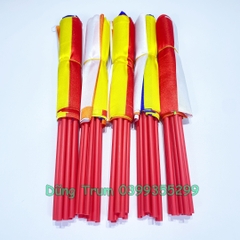 Cờ Phật Giáo cầm tay vải phi bóng bền đẹp