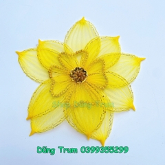 Cài đầu hoa biểu diễn, hoa cài đầu hình sen bền đẹp