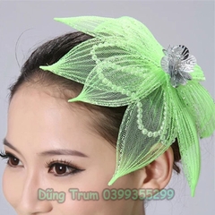 Cài đầu hoa biểu diễn, hoa cài đầu hình sen bền đẹp