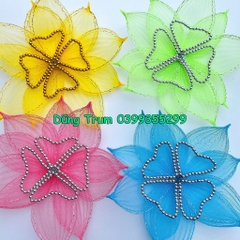 Cài đầu hoa biểu diễn, hoa cài đầu hình sen bền đẹp