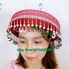 Mũ dân tộc Mèo loại đẹp, mũ mèo hóa trang biểu diễn