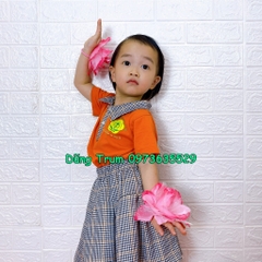 Hoa múa cầm tay 14cm cho các bé mầm non, hoa cầm tay múa biểu diễn