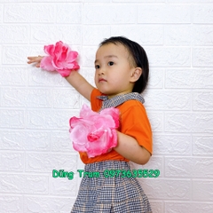 Hoa múa cầm tay 14cm cho các bé mầm non, hoa cầm tay múa biểu diễn