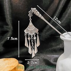 Trâm cài tóc cổ trang nhiều họa tiết, trâm cài hầu đồng hầu Thánh