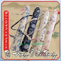 Túi đựng ô cổ trang họa tiết hoa phù hợp chiều dài ô 54cm