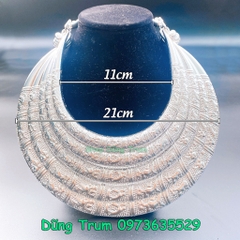 Kiềng cổ 5 tầng hầu đồng, vòng cổ dân tộc 5 tầng dâng Chúa Chầu Hầu Thánh - Phụ Kiện Hầu Đồng DT012