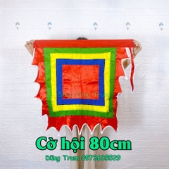 Cờ ngũ sắc, cờ thần cờ hội vải Satanh chịu nắng mưa tốt đầy đủ kích thước