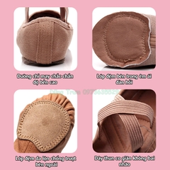 Giày Múa Bale Cao Cấp đệm 2 điểm cho chuyên nghiệp thi đấu biểu diễn