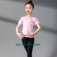 Áo Bale múa khiêu vũ trẻ em chất Cotton co giãn thấm hút mồ hôi