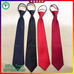 Cà Vạt Thắt Sẵn 8*42cm Điều Chỉnh Dễ Dàng, Cà Vạt Học Sinh Đồng Phục