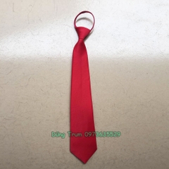 Cà Vạt Thắt Sẵn 8*42cm Điều Chỉnh Dễ Dàng, Cà Vạt Học Sinh Đồng Phục
