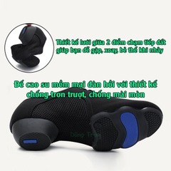 Giày khiêu vũ nữ 3cm vải Oxford êm ái đế cao su chống trơn trượt KV30