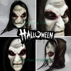 Mặt nạ quỷ Halloween hóa trang ma quỷ kinh dị chất liệu cao su an toàn