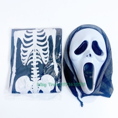 Bộ áo xương hóa trang Halloween ma quỷ đủ size phụ kiện đạt hiệu ứng hóa trang cao