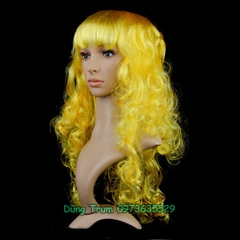 Tóc giả xoăn dài hóa trang lễ hội vui chơi chụp ảnh đủ các màu