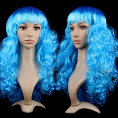 Tóc giả xoăn dài hóa trang lễ hội vui chơi chụp ảnh đủ các màu