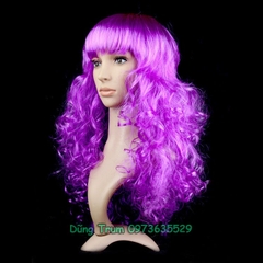 Tóc giả xoăn dài hóa trang lễ hội vui chơi chụp ảnh đủ các màu