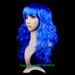 Tóc giả xoăn dài hóa trang lễ hội vui chơi chụp ảnh đủ các màu