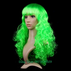 Tóc giả xoăn dài hóa trang lễ hội vui chơi chụp ảnh đủ các màu
