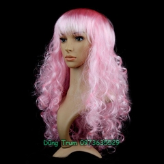 Tóc giả xoăn dài hóa trang lễ hội vui chơi chụp ảnh đủ các màu