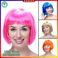 Tóc giả hóa trang kiểu Bob đủ màu sắc