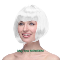 Tóc giả hóa trang kiểu Bob đủ màu sắc