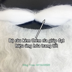 Bộ râu Ông Già Noel và bộ lông mày hóa trang Ông Già Noel Giáng Sinh 2024