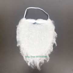 Bộ râu Ông Già Noel và bộ lông mày hóa trang Ông Già Noel Giáng Sinh 2024