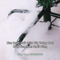 Bông tuyết giả trang trí Cây thông Noel chất liệu bông mềm mại