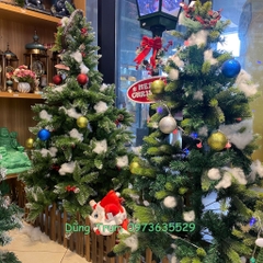 Bông tuyết giả trang trí Cây thông Noel chất liệu bông mềm mại