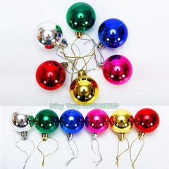 Set 12 quả Châu trang trí Noel đường kính 3cm đủ màu sắc Decor siêu xinh