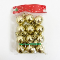 Set 12 quả Châu trang trí Noel đường kính 3cm đủ màu sắc Decor siêu xinh