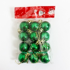 Set 12 quả Châu trang trí Noel đường kính 3cm đủ màu sắc Decor siêu xinh