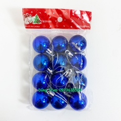 Set 12 quả Châu trang trí Noel đường kính 3cm đủ màu sắc Decor siêu xinh