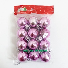 Set 12 quả Châu trang trí Noel đường kính 3cm đủ màu sắc Decor siêu xinh