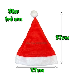 Mũ Noel vải nhung đẹp hóa trang Ông Già Noel Giáng Sinh vui vẻ