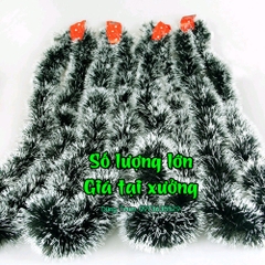 Dây Chồn Tuyết rộng 9cm 11cm to dài 2m Trang Trí Noel Giáng Sinh siêu đẹp