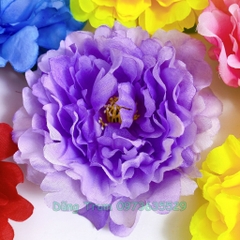 Hoa múa mẫu đơn cầm tay 14cm cho các bé mầm non, hoa cầm tay múa biểu diễn