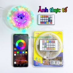 Đèn LED nháy đuổi trang trí chống nước màu ARGB 5V cổng USB điều khiển từ xa nháy theo nhạc