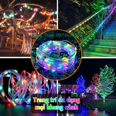 Đèn LED nháy đuổi trang trí chống nước màu ARGB 5V cổng USB điều khiển từ xa nháy theo nhạc