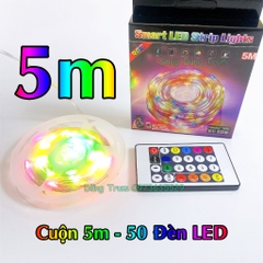 Đèn LED nháy đuổi trang trí chống nước màu ARGB 5V cổng USB điều khiển từ xa nháy theo nhạc