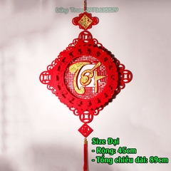 [Tặng Móc Treo] Dải chữ đỏ Tết Phúc Lộc Thọ treo trang trí Tết decor siêu đẹp 2024