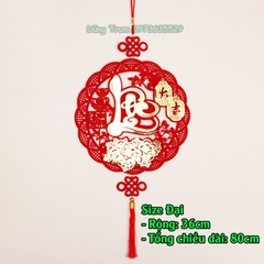 [Tặng Móc Treo] Dải chữ đỏ Tết Phúc Lộc Thọ treo trang trí Tết decor siêu đẹp 2024
